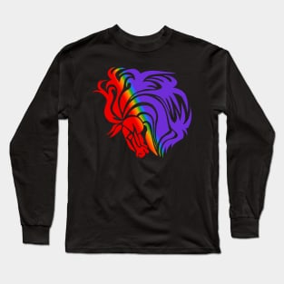 Rainbow Horse Long Sleeve T-Shirt